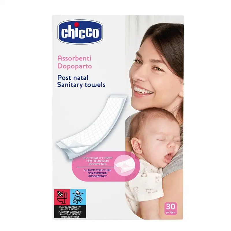 Absorbante Sanitare Postnatale Chicco 01143-9 | 30 Bucati