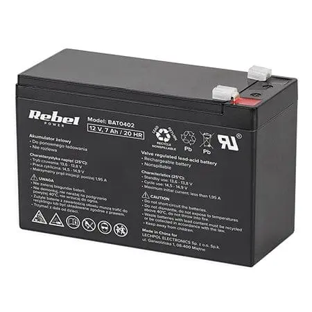 Acumulator Rebel BAT0402 | 2.13kg, 12V, 9V