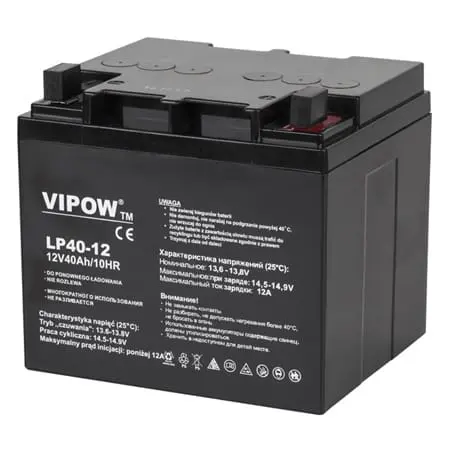 Acumulator Stationar Vipow BAT0222 | AGM VRLA, 12V, 40Ah