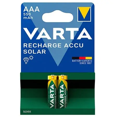 Acumulator Varta AAA NiMH BAT0342 | 550mAh, Solar, Reincarcabil