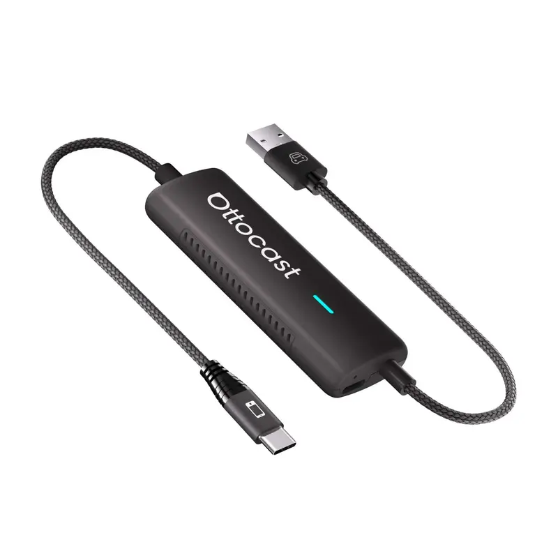 Adaptor CarPlay Ottocast CA450-T | Wireless, Mirror Touch, Bidirectional, Negru