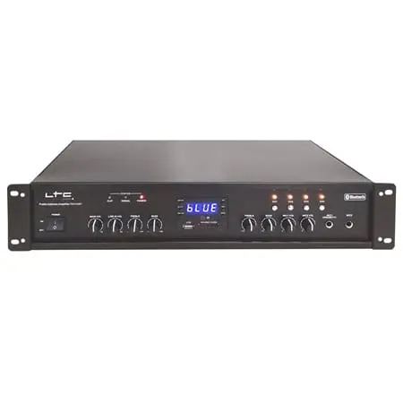 Amplificator Audio LTC PAA150BT | 150W, 100V/8Ω, USB/SD/FM, Bluetooth, 4 Zone