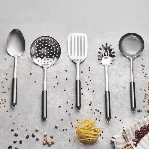 Apricot Master, 5 Piese, Set Ustensile de Bucătărie, Negru