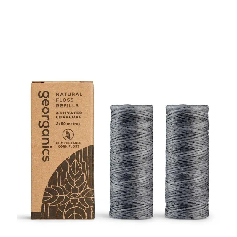 Ață dentară CHARCOAL (rezerve 2 x 50m)