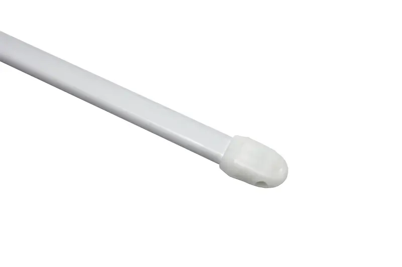 Bară extensibilă pt. perdeluțe 11mm Alb 50-80 cm