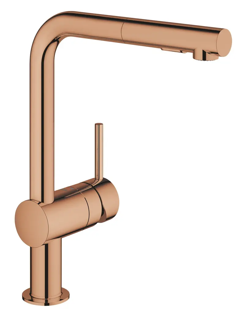 Baterie Bucatarie Grohe 30274DA0 | Minta, Pipa Inalta, Dus Extractabil, Warm Sunset