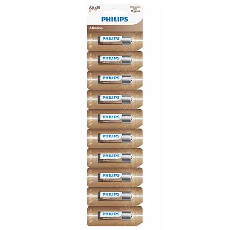 Baterii Philips Entry Alkaline AA LR6 | Blister 10 buc
