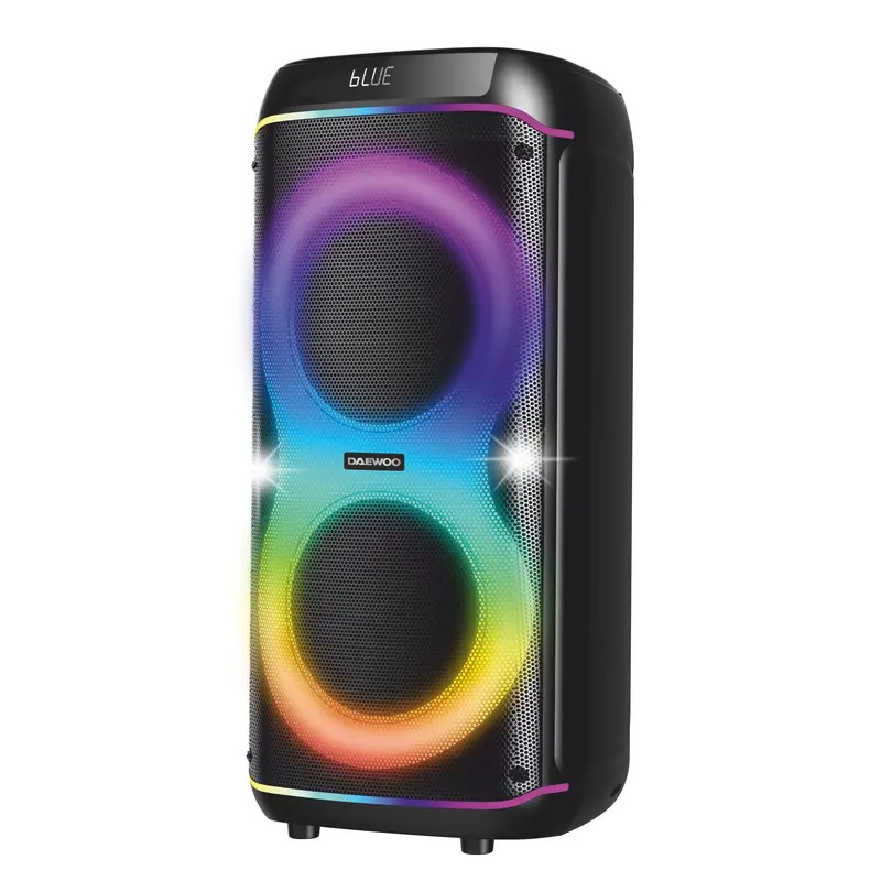 Boxa Portabila Daewoo DPS80 | 80W RMS, Karaoke, Microfon Wireless, LED