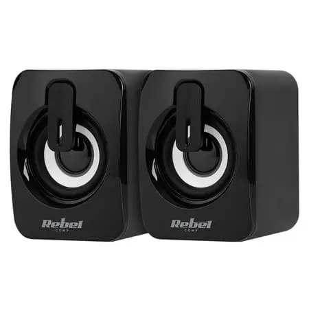 Boxe PC 2.0 Rebel CS-15 KOM1151 | 6W, USB, Jack 3.5mm
