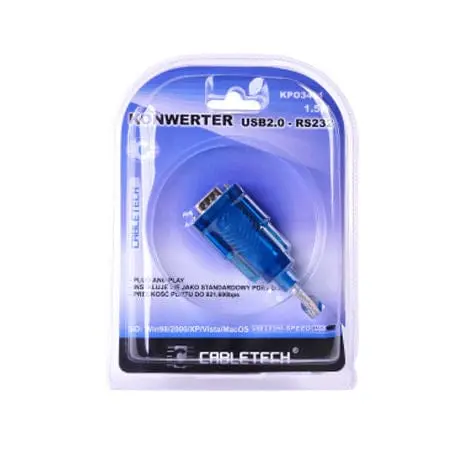 Cabletech - Cablu Convertor USB 2.0 - Rs232 | KPO3431-1.5