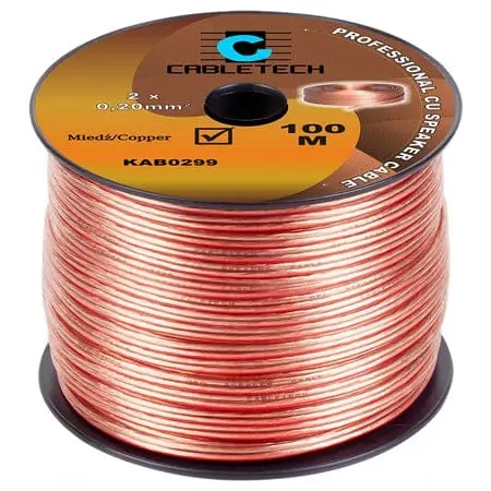 Cabletech - Cablu Difuzor 0.20MM CU Transparent | KAB0299
