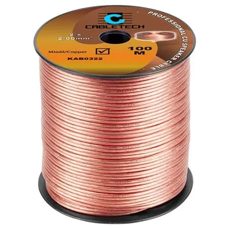 Cabletech - Cablu Difuzor 2.0MM CU Transparent | KAB0322