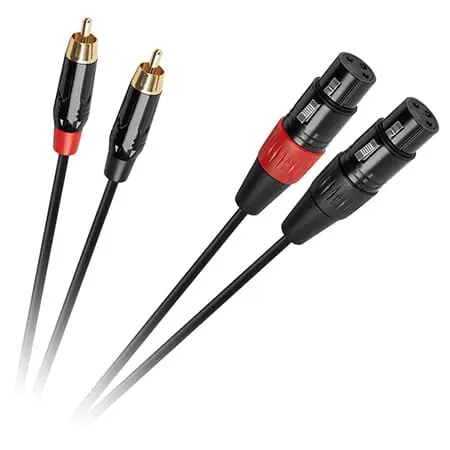 Cablu Audio Cabletech KPO2930 | XLR - 2RCA, 1m
