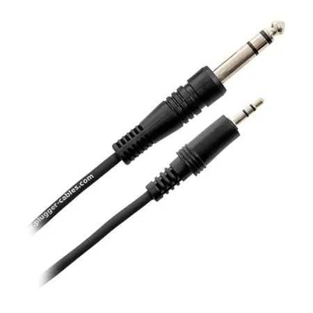 Cablu Audio Plugger 48024 | Jack 3.5mm la Jack 6.35mm, Stereo, 6m