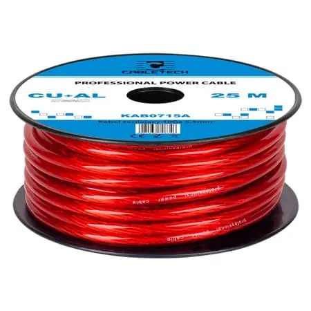 Cablu Curent Cabletech KAB0715A | 10GA, 5.5mm, CU-AL, 25m