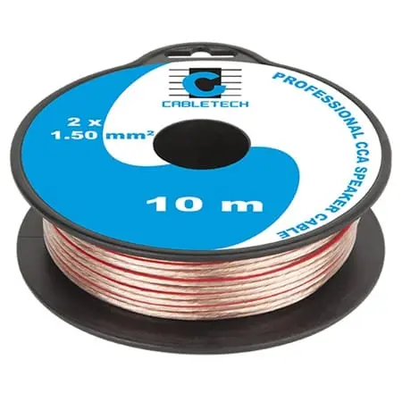 Cablu Difuzor Lechpol KAB0397 | CCA, 2x1.50mm, Transparent, 10m