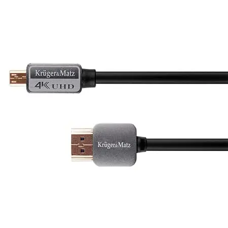 Cablu HDMI Kruger&Matz KM0327 | HDMI A-D, 1.8m
