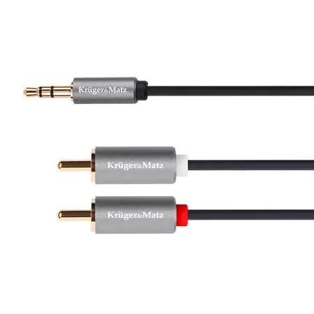 Cablu Kruger Matz KM1215 | Jack 3.5mm - 2RCA, 10m