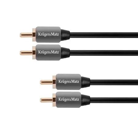 Cablu RCA Kruger&Matz KM0305 | 2RCA-2RCA, 1.8m