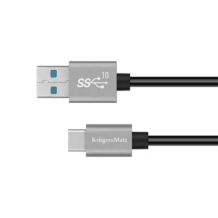 Cablu USB-C Kruger&Matz KM1262 | 10 Gbps, 15W, 0.5m