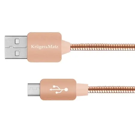 Cablu USB Kruger Matz KM0360 | Micro USB, 1m