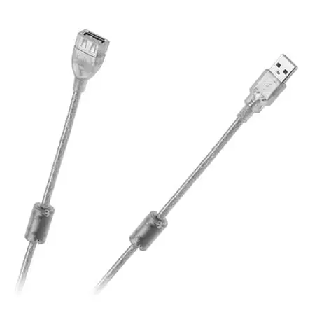 Cablu USB Lechpol KPO3866-5 | 5m, USB 2.0, Ecranat