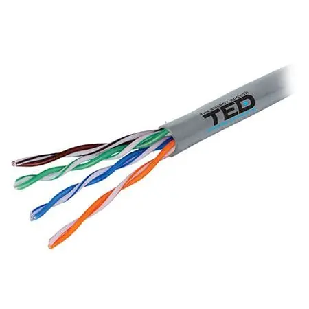 Cablu UTP Ted Electric KAB-TED4 | Cat 5e, Cupru 0.5mm, 305m