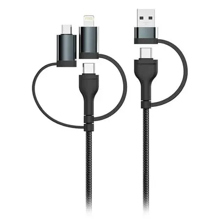 Cablu V-Tac SKU-7747 | 5in1, Type-C, MicroUSB, USB, Lightning, 1.2m