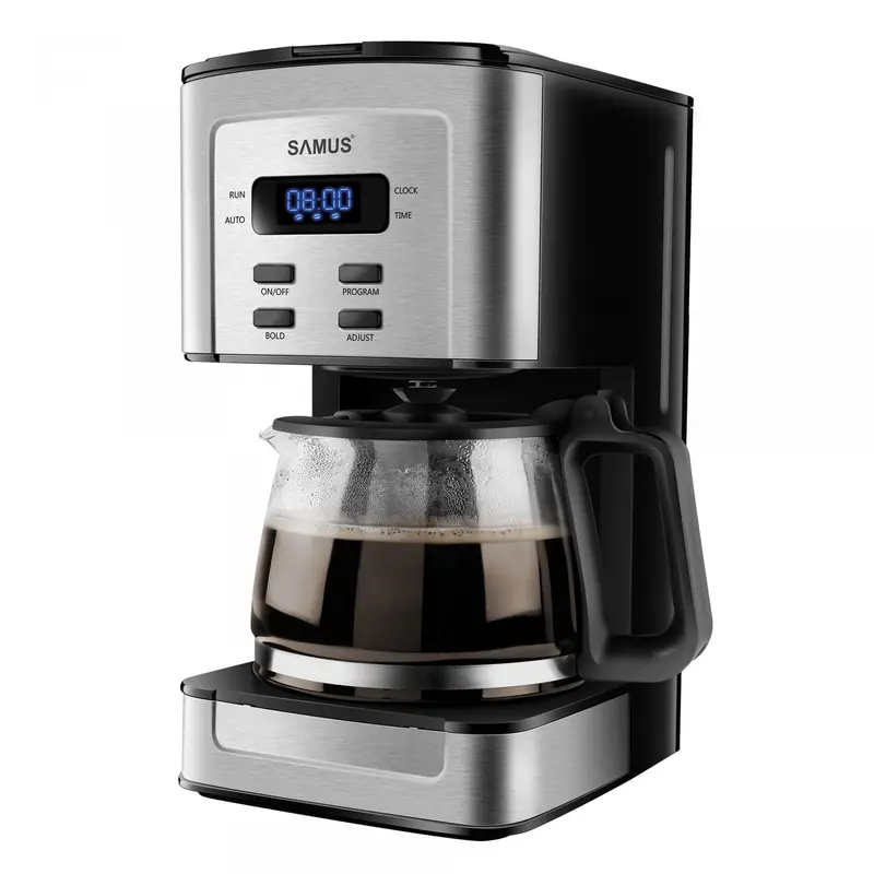 Cafetiera Samus TEMPORA | 800W, 1.3L, Inox