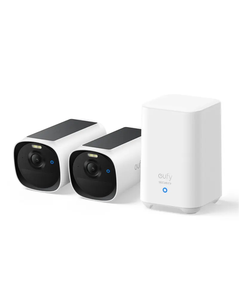 Camera de supraveghere Eufy E8144321 | Set 2 camere 2K QHD, HomeBase 2, Night Vision, Wireless