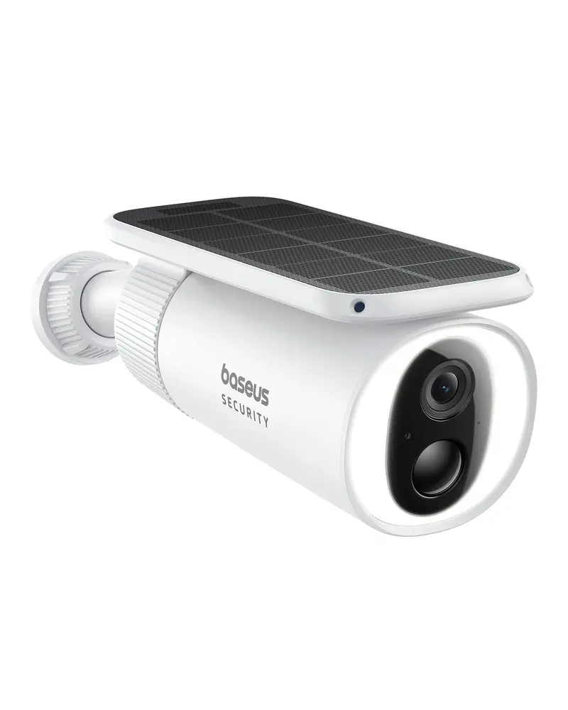 Camera Supraveghere Baseus Security S1 | Wireless, 2K HD, IP67, Panou Solar, Alb