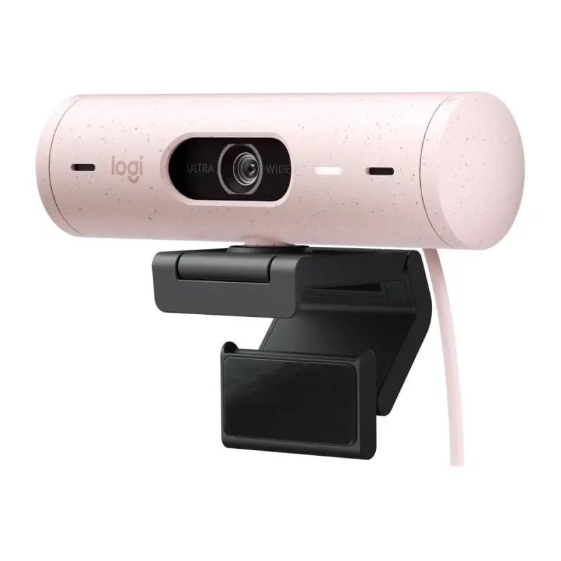 Camera Web Logitech BRIO 500 960-001421 | Full HD, Microfoane Integrate, Roz