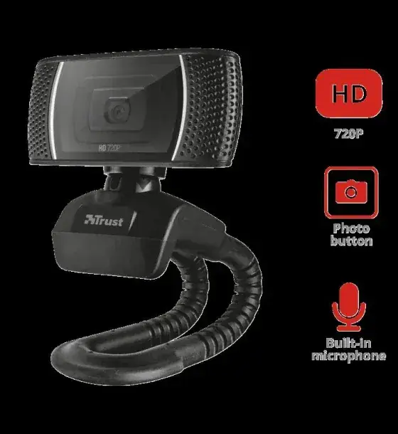 Camera web Trust Trino HD | Full HD 1080p, Microfon integrat, USB