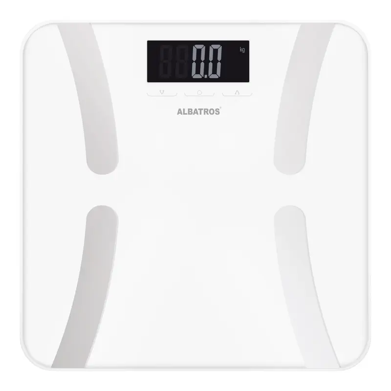 Cântar Corporal Albatros HARMONY | 180kg, 1.5V, Roșu, Digital
