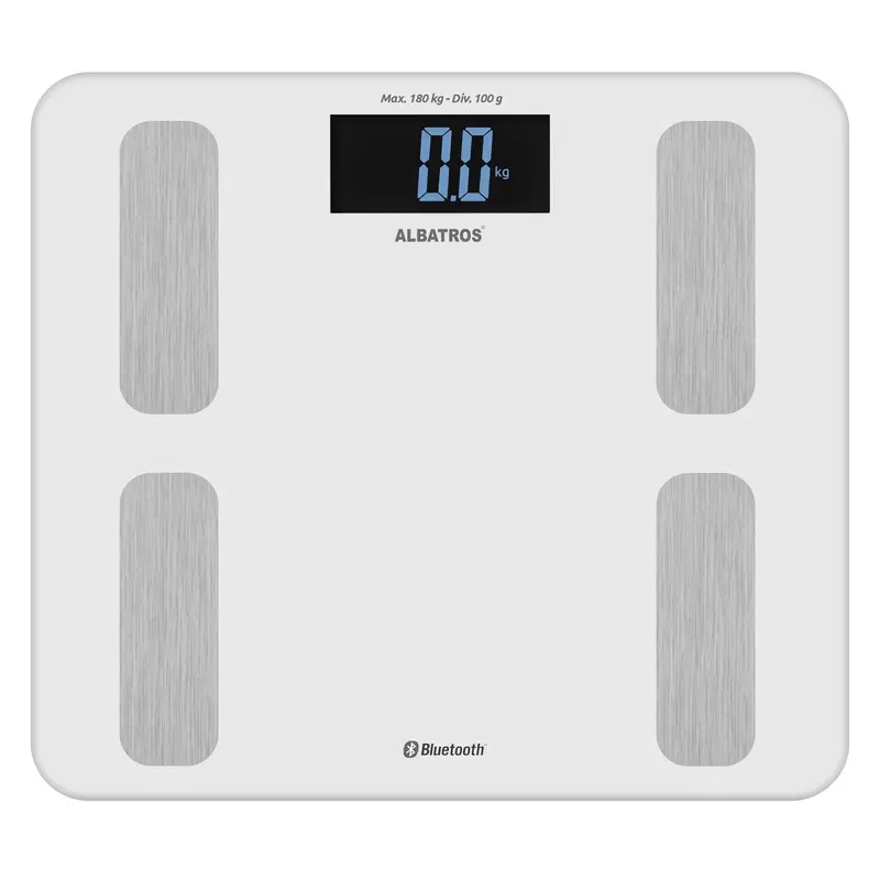 Cântar Corporal Albatros SMART FIT | 180kg, 1.5V, Roșu