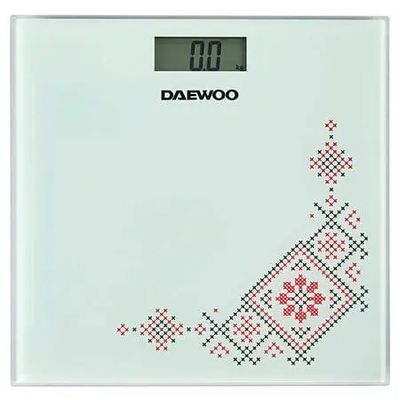 Cântar Corporal Daewoo DBS210R | 150kg, 3V, CR2032, Negru, Digital