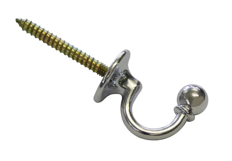 Cârlig decorativ Baroc 3cm Crom
