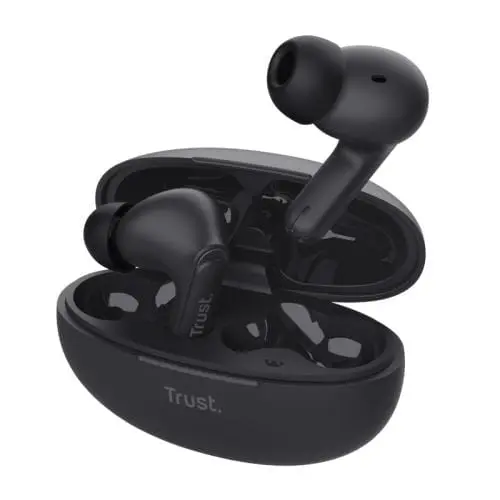 Căști Bluetooth Trust Yavi 25296 | TWS, ENC, Negru