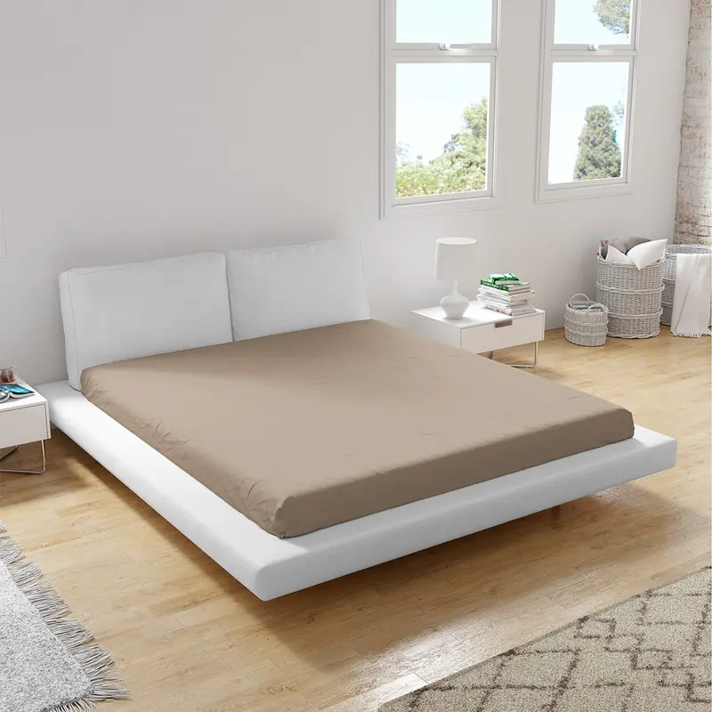 Cearsaf de pat CAPPUCCINO 240/260 cm 100% bumbac ranforce