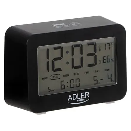 Ceas Alarma Adler AD1196B | 2 x R6, Baterii