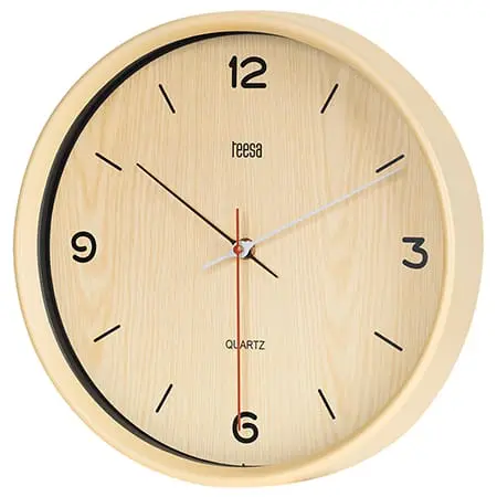 Ceas de Perete Teesa TSA0048 | 30cm, Silentios, Rama Plastic