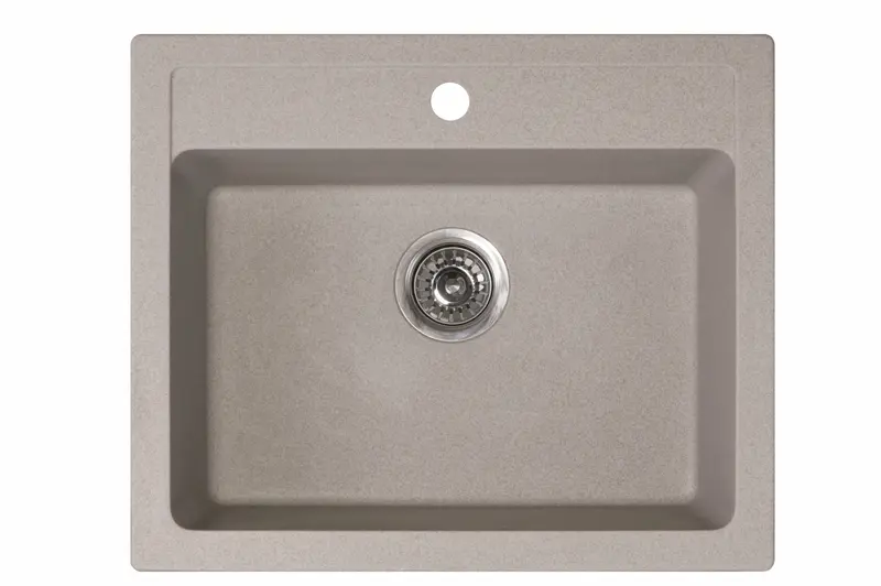 Chiuveta Metalac Quadro 60 Granit | 600x500 mm, Bej