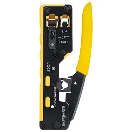 Cleste Sertizare Rebel RB-1006 | RJ45, RJ12, Pass-Through