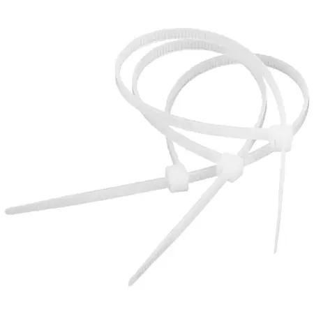 Coliere Fixare Lechpol NAR2426 | Nylon, 360x4.5mm, Alb, 100buc