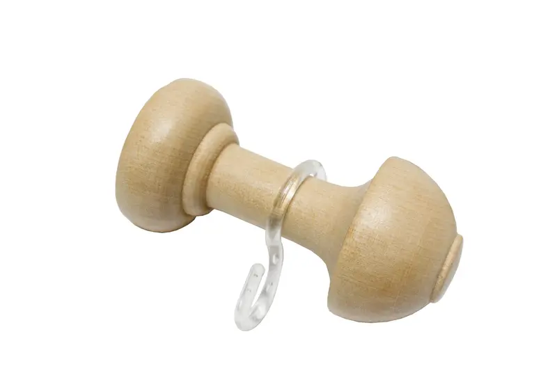 Consolă draperie lemn 8cm Natur