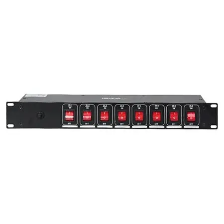 Controller Alimentare Rack Ibiza Light LC806S | 19 inch, 8 Canale, 3000W