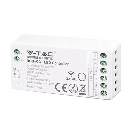 Controller Banda LED V-Tac SKU-2913 | RGB + Alb, Wi-Fi, Smart Control