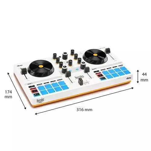 Controller DJ Hercules DJControl Mix Ultra 4780942 | 2 Deck, Jog Wheels, USB, Compatibil PC/Mac