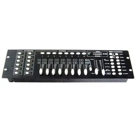 Controller DMX Ibiza Light LC192DMX | 192 Canale, 12 Efecte, Control Audio, 23 Moduri