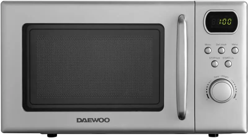 Cuptor cu Microunde Daewoo KOR-6S2BS-2 | 20L, 700W, Control Digital, 8 Programe, Silver